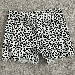 American Eagle Outfitters leopard print shorts